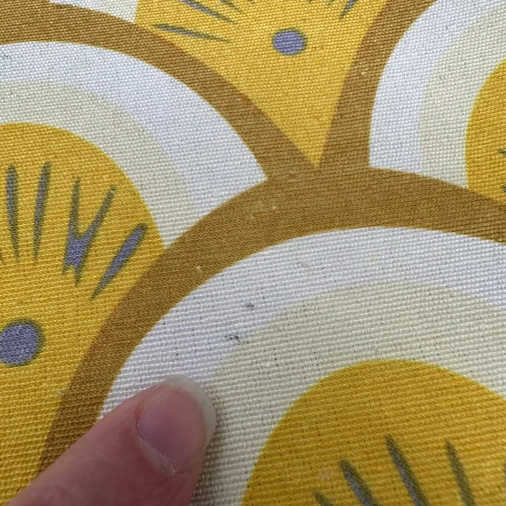 Pillow Covers Retro Yellow White Gray Fan Scales Zippered Pillowcases Pair